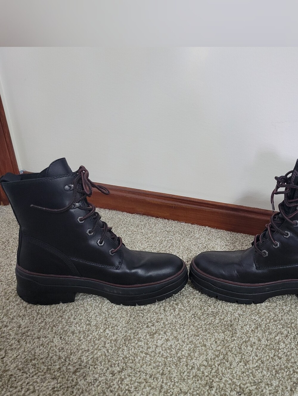 Timberland Malynn EK+ Waterproof Black Leather Boots Women's Size 9 - Picture 5 of 9